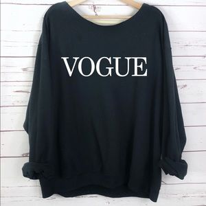 NEW Vogue Sweatshirt oversized cozy S-5X top